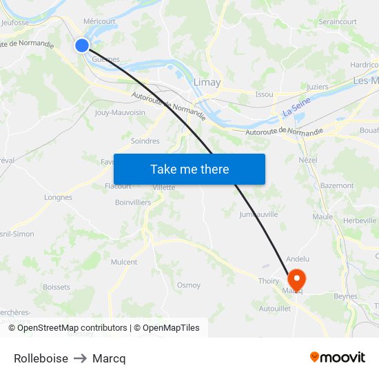 Rolleboise to Marcq map