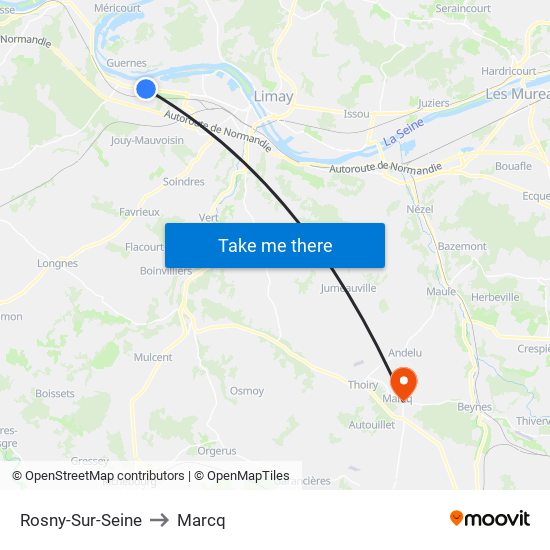 Rosny-Sur-Seine to Marcq map