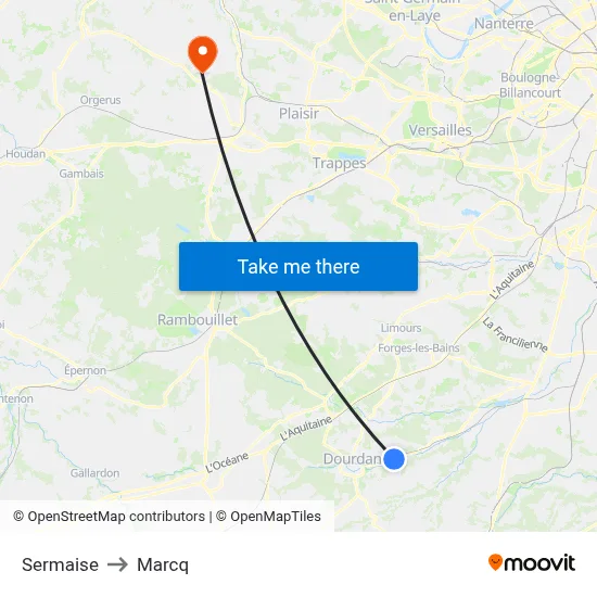 Sermaise to Marcq map
