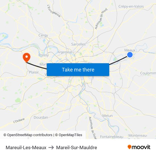 Mareuil-Les-Meaux to Mareil-Sur-Mauldre map