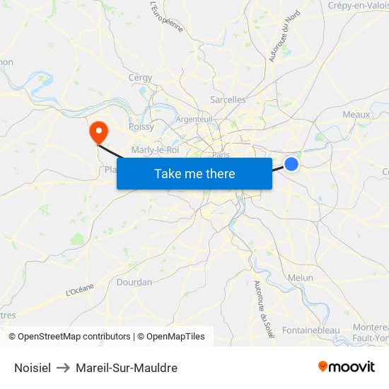 Noisiel to Mareil-Sur-Mauldre map