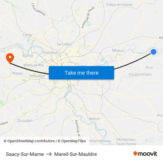 Saacy-Sur-Marne to Mareil-Sur-Mauldre map