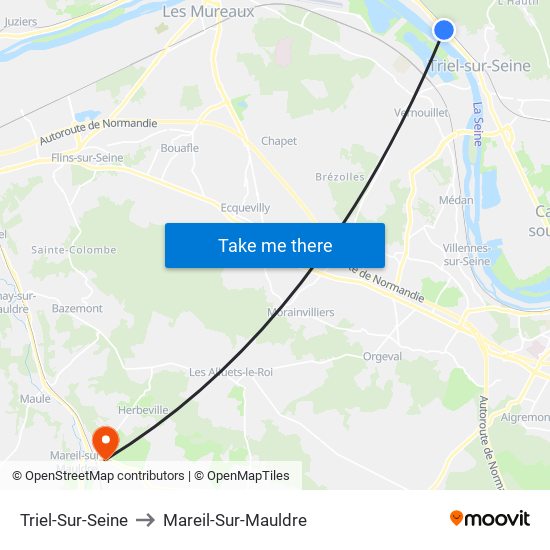 Triel-Sur-Seine to Mareil-Sur-Mauldre map