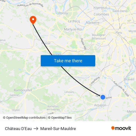 Château D'Eau to Mareil-Sur-Mauldre map