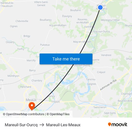 Mareuil-Sur-Ourcq to Mareuil-Les-Meaux map