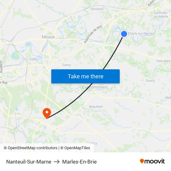 Nanteuil-Sur-Marne to Marles-En-Brie map