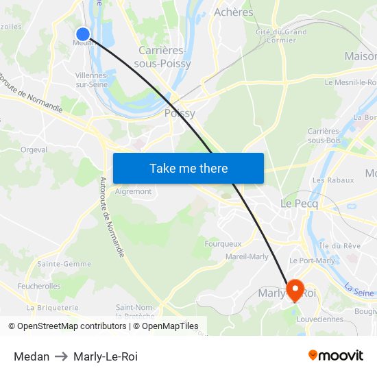 Medan to Marly-Le-Roi map