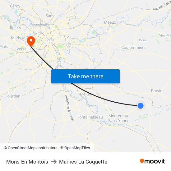 Mons-En-Montois to Marnes-La-Coquette map