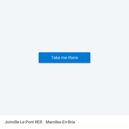 Joinville-Le-Pont RER to Marolles-En-Brie map