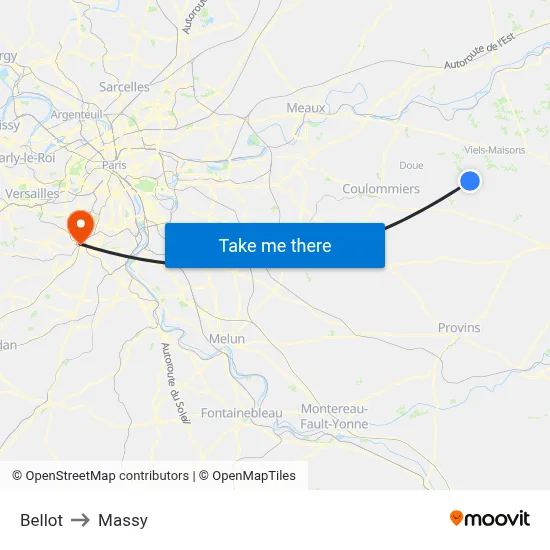 Bellot to Massy map