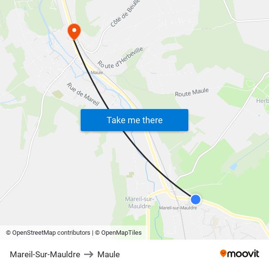 Mareil-Sur-Mauldre to Maule map