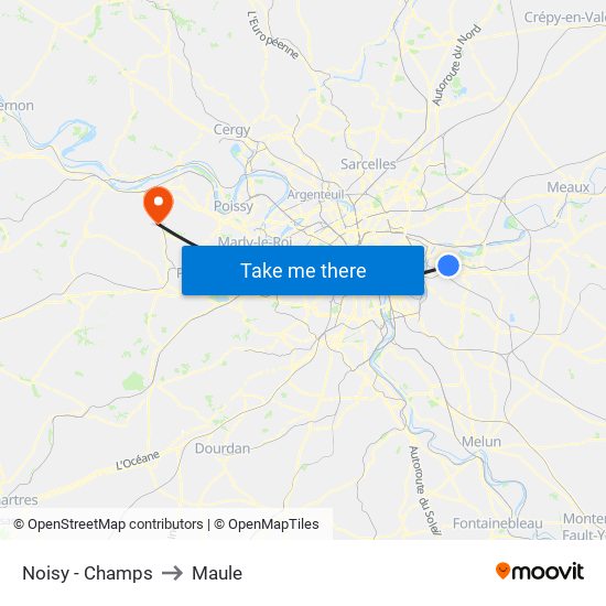 Noisy - Champs to Maule map
