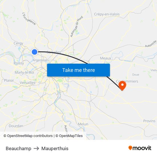 Beauchamp to Mauperthuis map