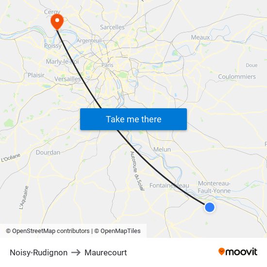 Noisy-Rudignon to Maurecourt map