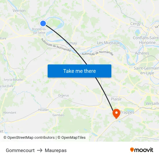 Gommecourt to Maurepas map