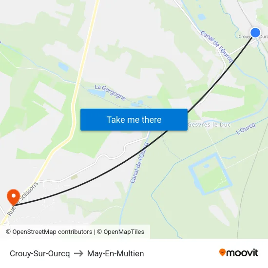 Crouy-Sur-Ourcq to May-En-Multien map
