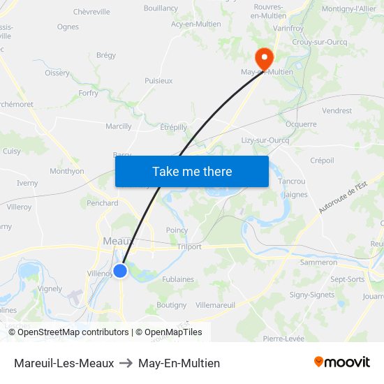 Mareuil-Les-Meaux to May-En-Multien map