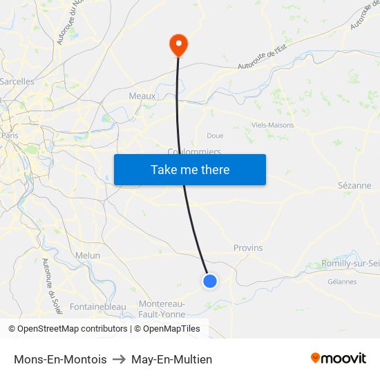 Mons-En-Montois to May-En-Multien map