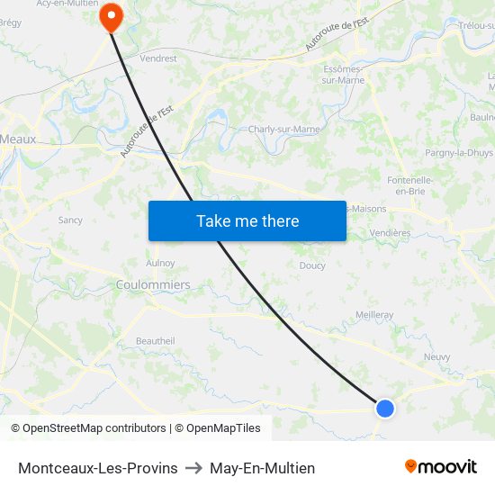 Montceaux-Les-Provins to May-En-Multien map