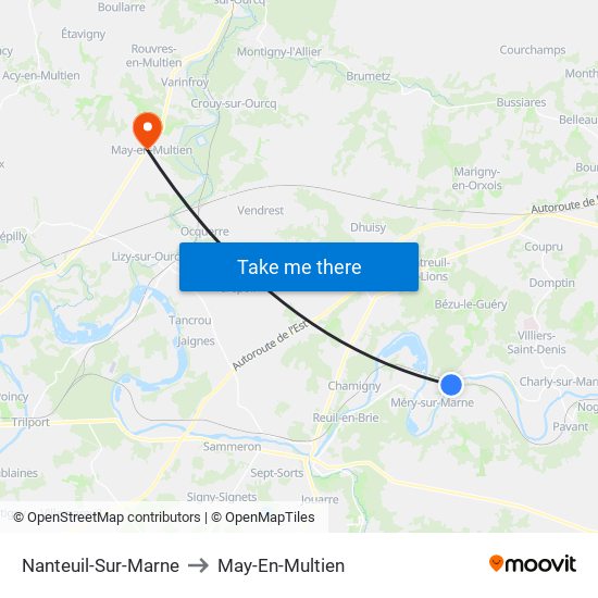 Nanteuil-Sur-Marne to May-En-Multien map