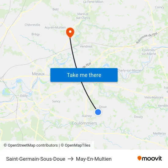 Saint-Germain-Sous-Doue to May-En-Multien map