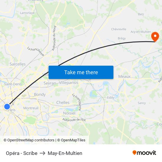 Opéra - Scribe to May-En-Multien map