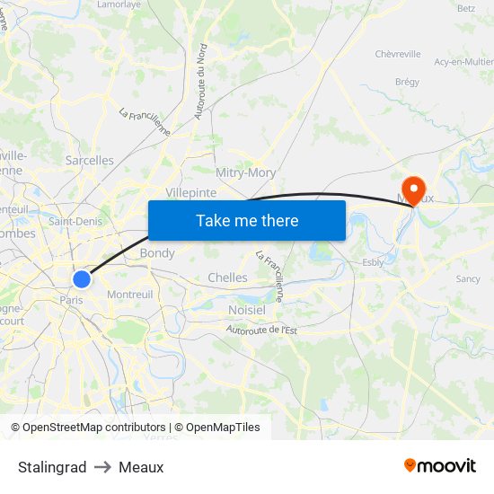 Stalingrad to Meaux map