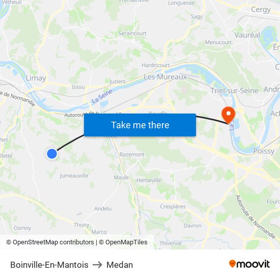 Boinville-En-Mantois to Medan map
