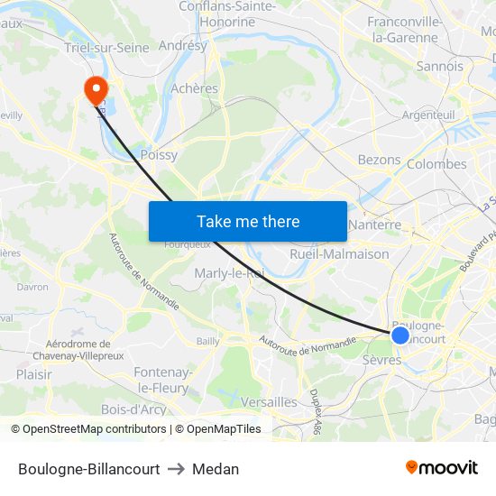 Boulogne-Billancourt to Medan map