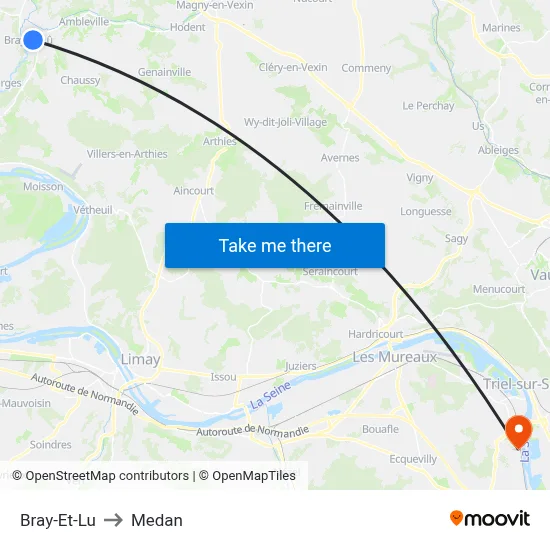 Bray-Et-Lu to Medan map