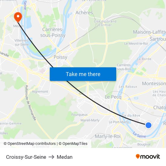 Croissy-Sur-Seine to Medan map