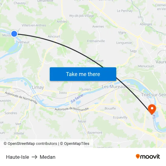 Haute-Isle to Medan map