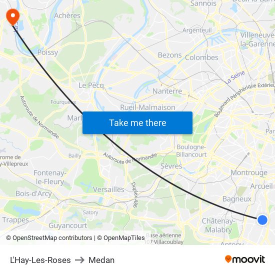 L'Hay-Les-Roses to Medan map