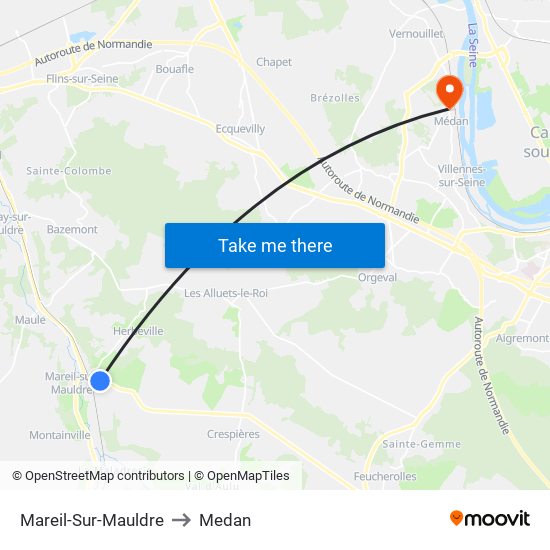 Mareil-Sur-Mauldre to Medan map