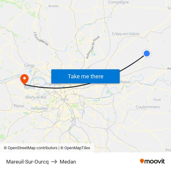 Mareuil-Sur-Ourcq to Medan map