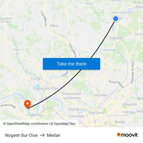 Nogent-Sur-Oise to Medan map