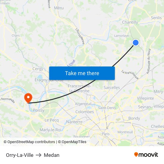Orry-La-Ville to Medan map