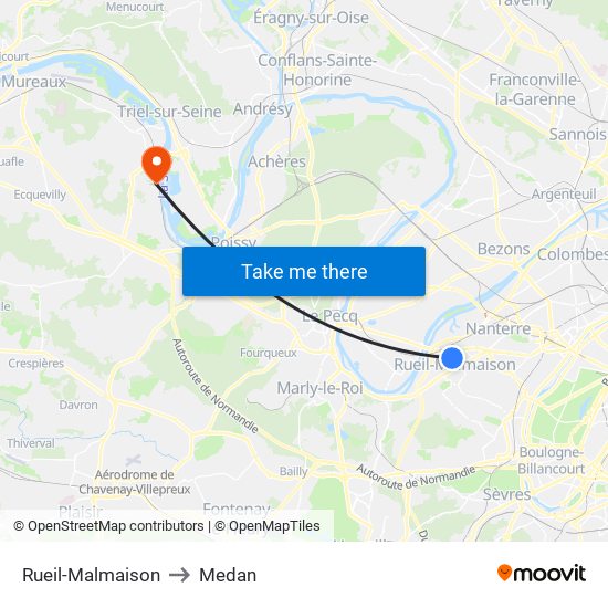 Rueil-Malmaison to Medan map