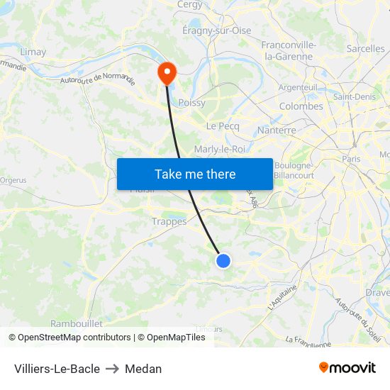 Villiers-Le-Bacle to Medan map