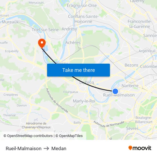 Rueil-Malmaison to Medan map