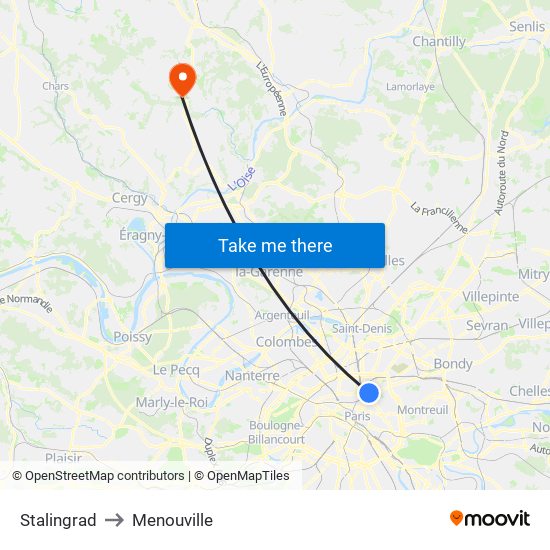 Stalingrad to Menouville map