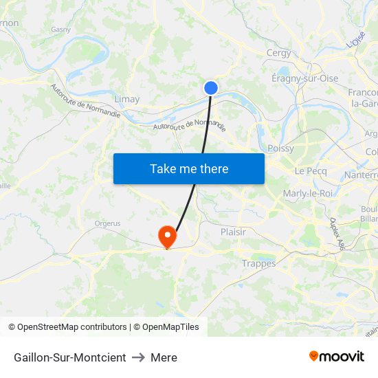 Gaillon-Sur-Montcient to Mere map