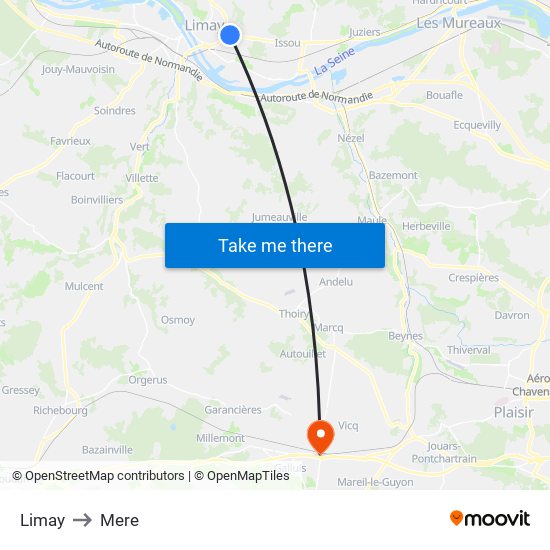 Limay to Mere map