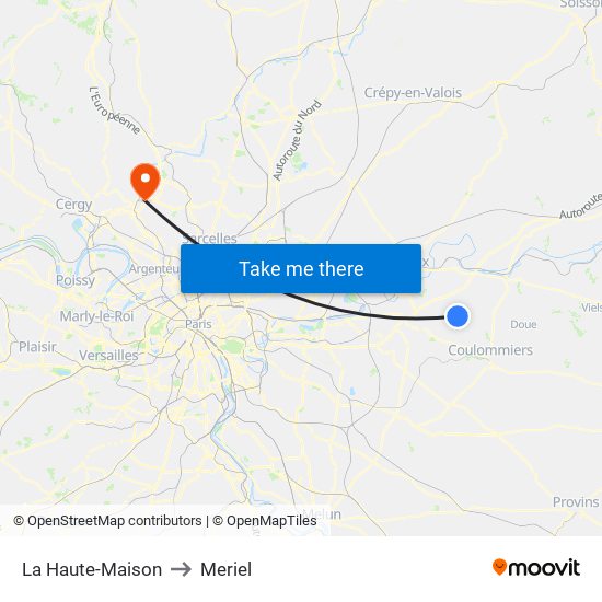 La Haute-Maison to Meriel map