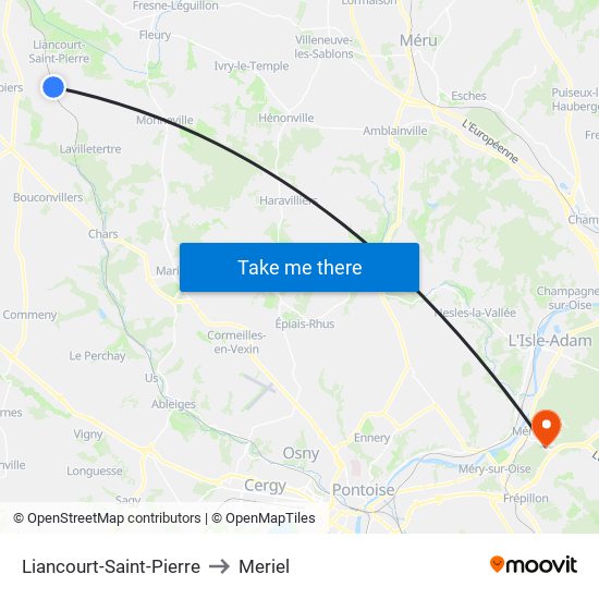 Liancourt-Saint-Pierre to Meriel map