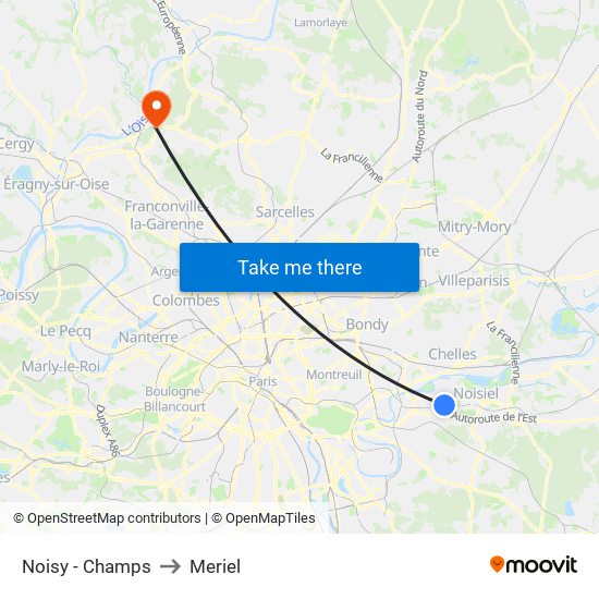 Noisy - Champs to Meriel map