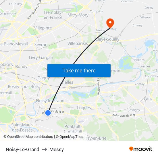Noisy-Le-Grand to Messy map