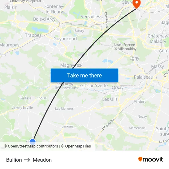 Bullion to Meudon map