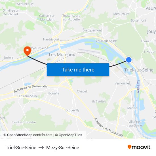 Triel-Sur-Seine to Mezy-Sur-Seine map
