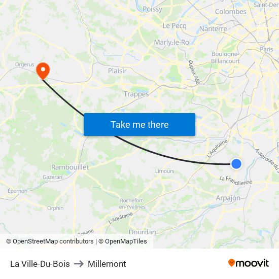 La Ville-Du-Bois to Millemont map